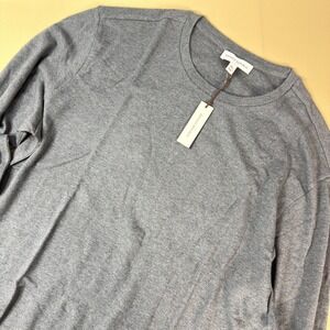 NEW Banana Republic Luxury-Touch Long-Sleeve T-Shirt Heather Gray XL NWT(873604)